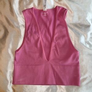 Urban Outfitters Ribbed Tank- Pink